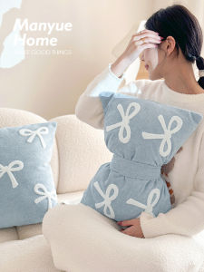 Manyue Home Ins Young Adult Heart Bows Living Room Sofa Cushion Cushion Bedroom Bedside Backrest Decorative Pillow Pillow