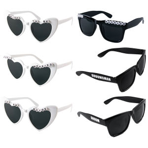 Just Married Sunglasses Wedding decoration Groom/Groomsman/Team Bride/bride to be Glasses Bachelorette Bachelor Party supplies