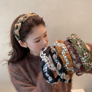 Black Braided Headband Womens Fashionable Hair Accessory Outdoors Face Washing Simple Elegance Versatile Hair Clip