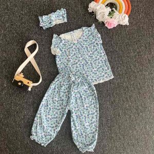 Usia 3-18 bulan Setelan Baby Perempuan DIONE Free Headband By Little Koda One set Baju Bayi cewek Murah