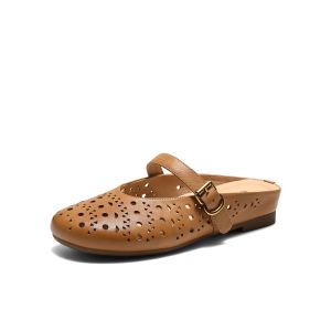Belle | Resort Style Hollowed Out Platform Mule Shoes