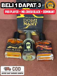 BELI 1 GRATIS 2 PRO PLAYER ADDICTIVE+DOMINANT+Mr.CRUSH BLACK PARFUM PRIA