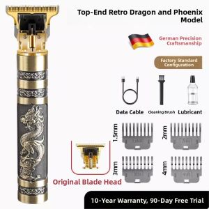 MONLEYTA | German Electric Hair Clipper Mens Oil Head Carving Home Use Self Balding Tool Powerful Long-lasting Battery Hair Trimmer