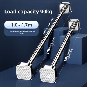 MONLEYTA | No-Drill Extendable Fixed Wall Mounted Clothes Drying Rod