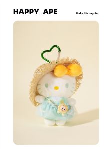 HelloKitty ตุ๊กตาสัตว์น่ารักพร้อมห้อยกระเป๋า ของขวัญสร้างสรรค์สำหรับการเดินทาง Sanrio ผลิตในจีน ฤดูใบไม้ร่วง 2025