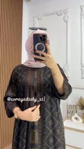 DASTER KEKINIAN MOTIF TANGAN 3/4 DRESS LENGAN