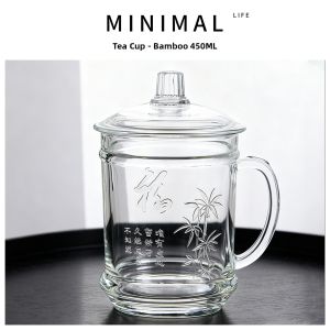 Drinking and Tea Infusion Cup Home Office Use with Lid