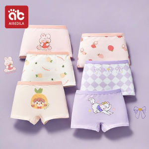 6 pcs Girls Panties Lovely Character Pattern Cartoon Girls Boxer Briefs Soft Cotton Kids Underwear Washable Children Boxers ﻿