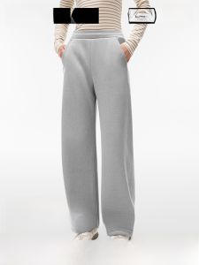 Bananain Ladies Casual Wide Leg Pants Spring Style Comfortable Sweatpants High Waist Long Trousers Polyester Viscose Nylon Spandex