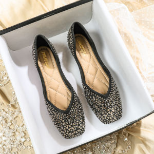 MIFEI | Glitter Rhinestone Flat Loafer