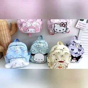 Kawaii Sanrio Hello Kitty Kuromi Cute Cartoon Book Bag Student Backpack High Capacity Shoulder Bag