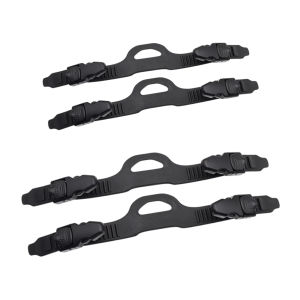 【Chunkbass】1Pair Diving Fin Strap with Quick Release Buckles Fin Flippers Strap TPR Black Fin Strap for Underwater Diving Swimming