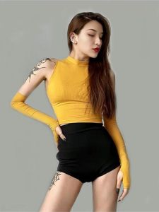 Gợi Cảm Đỏ Quần Short Quần Đùi Khiêu Vũ Hàn Quốc Jazz Dance Nữ Mặc Sân Khấu Polyester Chất Liệu Mùa Hè 2024 Mới Màu Đen Trang Phục Biểu Diễn Ds