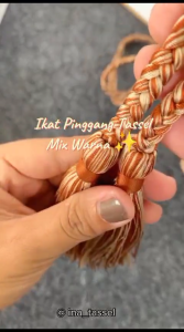 IKAT PINGGANG TASSEL KEPANG MIX WARNA PREMIUM SABUK RUMBAI 125 - 150 CM