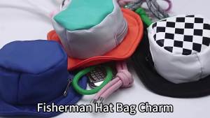 Creative Summer Tennis Golf Baseball Cap Keychain Bucket Hat Coin Purse Keychain Stylish Bag Charm Backpack Accessory Gift