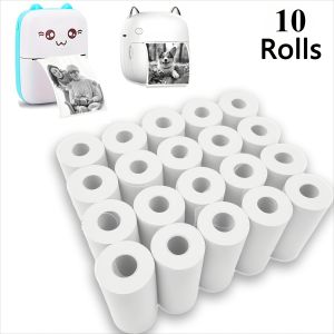 10 Rolls 57mm White Non-Adhesive Thermal Paper  65gsm Water-Soluble & No-Ink  Home/Office/Small Business Thermal Printers Paper