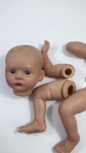 20 inch Already Painted Reborn Doll Kit Joleen With Painted Hair Vinyl Reborn Doll Parts Cloth Body Include DIY Mold