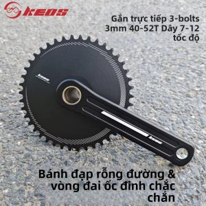 Tay Biên Xe Đạp Đường Trường Tích Hợp Rỗng KEOS 3 Lỗ Gắn Trực Tiếp Răng Dương Và Răng Âm Đĩa Đơn Với Độ Lệch 3mm