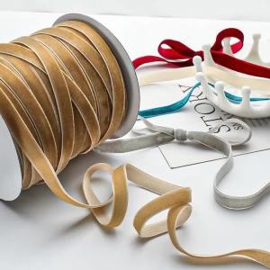 50yards/roll Wide 10mm Velvet Ribbon DIY Handmade Gift Bouquet Wrapping Supplies Home Party Christmas Webbing Decorations