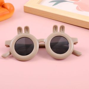 Kacamata Hitam Anak-anak Tahun Baru Kelinci Kacamata Hitam Terpolarisasi Anti-UV Anak Laki-laki Trendi Kacamata Anak-anak Pelindung Matahari Kelinci Anak Perempuan Aksesoris