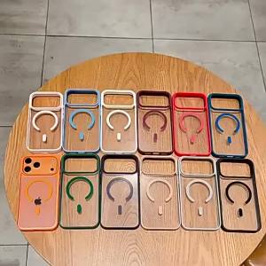 For Magsafe Wireless Charge Case For Samsung Galaxy A57 A56 A55 A37 A36 A35 A26 A17 A16 A15 5G Transparent Hard Magnetic Cover