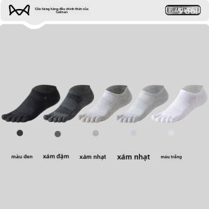 Tất thuyền MiiOW nam làm bằng vải cotton chống trượt thấm hút thoải mái