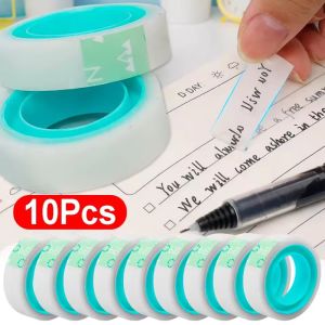 10Rolls Manual Invisible Correction Tape Mend Label Student Classroom Office Supplies Healthy Eco-friendly Alternative to Correction Fluid