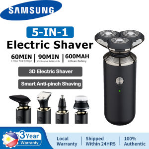 Samsung 5 IN 1 Electric Shaver Wet and Dry Shaving Rotation Mens Rechargeable Shaver Portable Washable Shaving Travel Razor