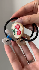 Dây Buộc Tóc Gấu & Cherry Dễ Thương Modleaf Kutee tie Hàn Quốc
