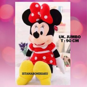 Boneka Mickey Jumbo Minnie Besar Miki Mini T : 90 cm Produk Berkualitas SNI