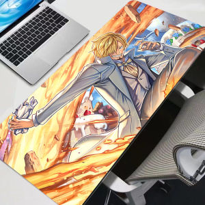 Bandai | 900*400 New Mouse Pads Big One Piece Sanji Anime Office Desk Mats PC Gaming Accessories New Mouse Pads Big Laptop Keyboard Mat