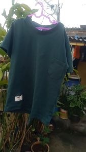 Baju Anak Warna Hijau Botol & Kaos Polos Anak Daboe Pocket