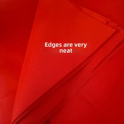 Red Cotton Fabric 2.6 Yards Pure Cotton Buddha Ceremony Large Red Cloth Bag for Joyous Occasions And Ribbon Cutting