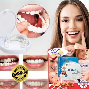 Best Seller 100% Original Authentic GIGI PALSU Snap On Smile Lengkap atas Bawah Full Box Perawatan Gigi