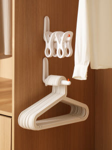 Birdie Clothes Hanger Storage Rack Sponge Holder Balcony Clothesline Organizer Plastic No Drilling Required Laundry Room