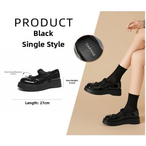 Daphne | Thick Sole Mary Jane Shoes White