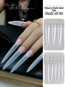Retia Ciel Long Nail Tips Vintage Style Palace Lady Back to Palace Protection Nail Tips for Nail Art Beauty Tools