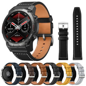 Strap For Zeblaze Vibe 7 Pro/Stratos 2 3 4 Watch Band Correa for Zeblaze Ares 3 Pro/Beyond 3/GTR3/GTS3 Plus 22mm Leather Bracele