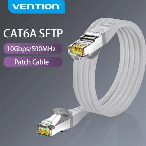 Vention | Vention Cat6A Ethernet Cable 10Gbps RJ 45 SFTP Network Cable for PS4 Laptop PC Router ADSL PLC Servo Motor Lan RJ45 Patch Cord
