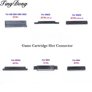 Cổng Kết Nối Khe Cắm Thẻ 1PC Cho Máy Chơi Game N64 NES SNES SFC GBA NDS GB GBC Tương Thích Với SEGA Genesis Clone - Vỏ Kim Loại & Nhựa