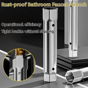 14 In 1 Faucet Sink Wrenches Multifunction Sink Faucet Key Plumbing Pipe Wrench Anti-slip Kitchen Repair Plumbing Tool