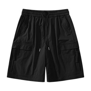 izzue | Quick-dry Light Summer Loose Ice Silk Multi-pocket Shorts
