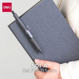 Deli pulpen gel 0.5 mm retractable S01