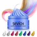 Men's Temporary Hair Color Wax DIY Mud One-time Molding Paste Easy to Use Hair Dye for Quick Beauty Changes without Brand. 