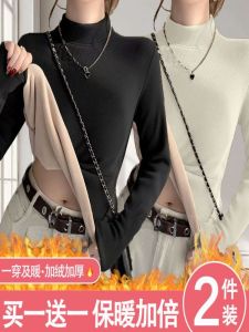 เสื้อยืดคอกลมแขนยาวผู้หญิงในช่วงฤดูหนาว ทรงสลิมฟิต สไตล์เกาหลี ปกติ ปกติ เสื้อเชิ้ตแฟชั่นสำหรับใส่ทำงาน