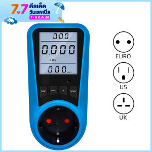 Ổ cắm của Hoa Kỳ Đồng hồ đo dòng điện kỹ thuật số Vôn kế Đồng hồ đo điện AC Thời gian Máy kiểm tra năng lượng watt Watt kế Hoa Kỳ Vương quốc Anh Phích cắm EU