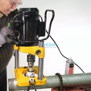 Máy Khoét Lỗ Ống Thép UNIFAST KC114 | Khoan Lỗ 114mm Mini Gọn Nhẹ Chính Hãng