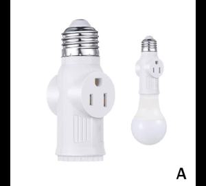 Lamp Head Converters E26/E27 Lamp Base Prong Light Socket To Plug Adapter Light Bulb Outlet Adapter For Garages Living Room