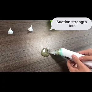 High quality Silent Electric Nasal Aspirator Rechargeable Baby Nose Cleaner Soft Silicone Not Hurt Nose Low Noise With Soothing Music Clean The Nasal Cavity of Newborn and Earwax Cleaner Tool