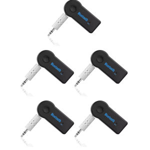 1-8pcs 2 In 1 Wireless Bluetooth 5.0 Receiver Transmitter Adapter 3.5mm Jack For Car Music Audio Aux Headset Receiving Handsfree
